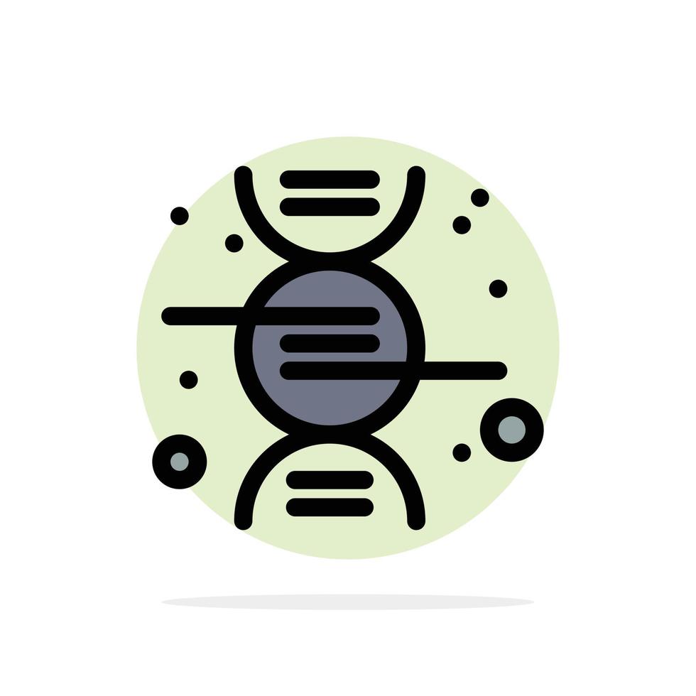 ícone de cor plana de fundo de círculo abstrato de ciência de pesquisa de dna vetor
