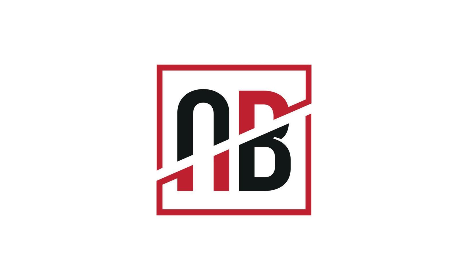 letra nb logotipo pro vetor arquivo pro vetor