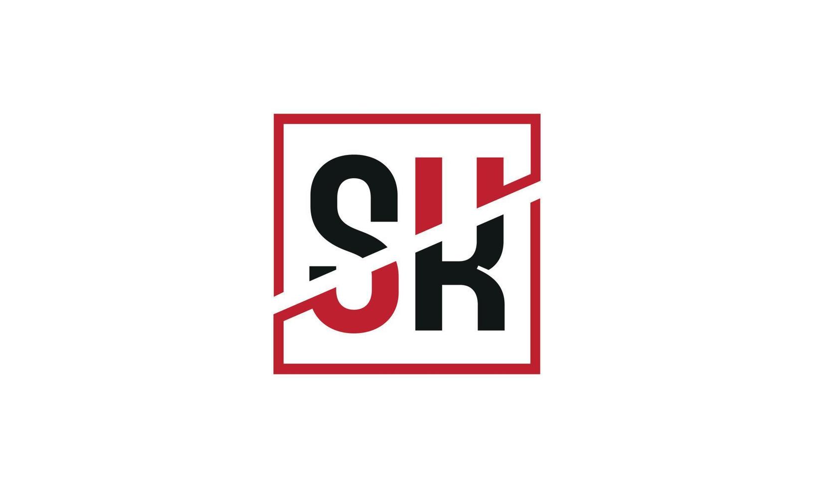 letra sk logotipo pro vetor arquivo pro vetor