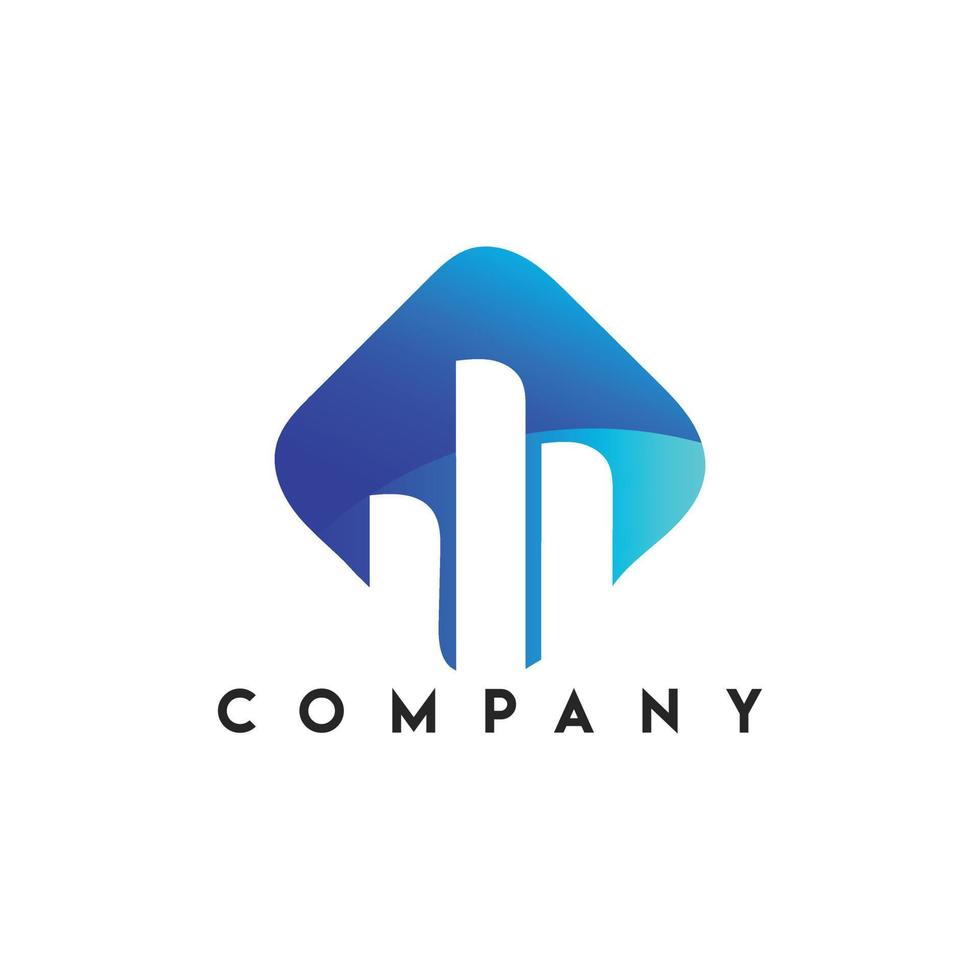 logotipo do investidor, logotipo financeiro abstrato, logotipo da empresa financeira, empresa de crescimento de negócios l vetor