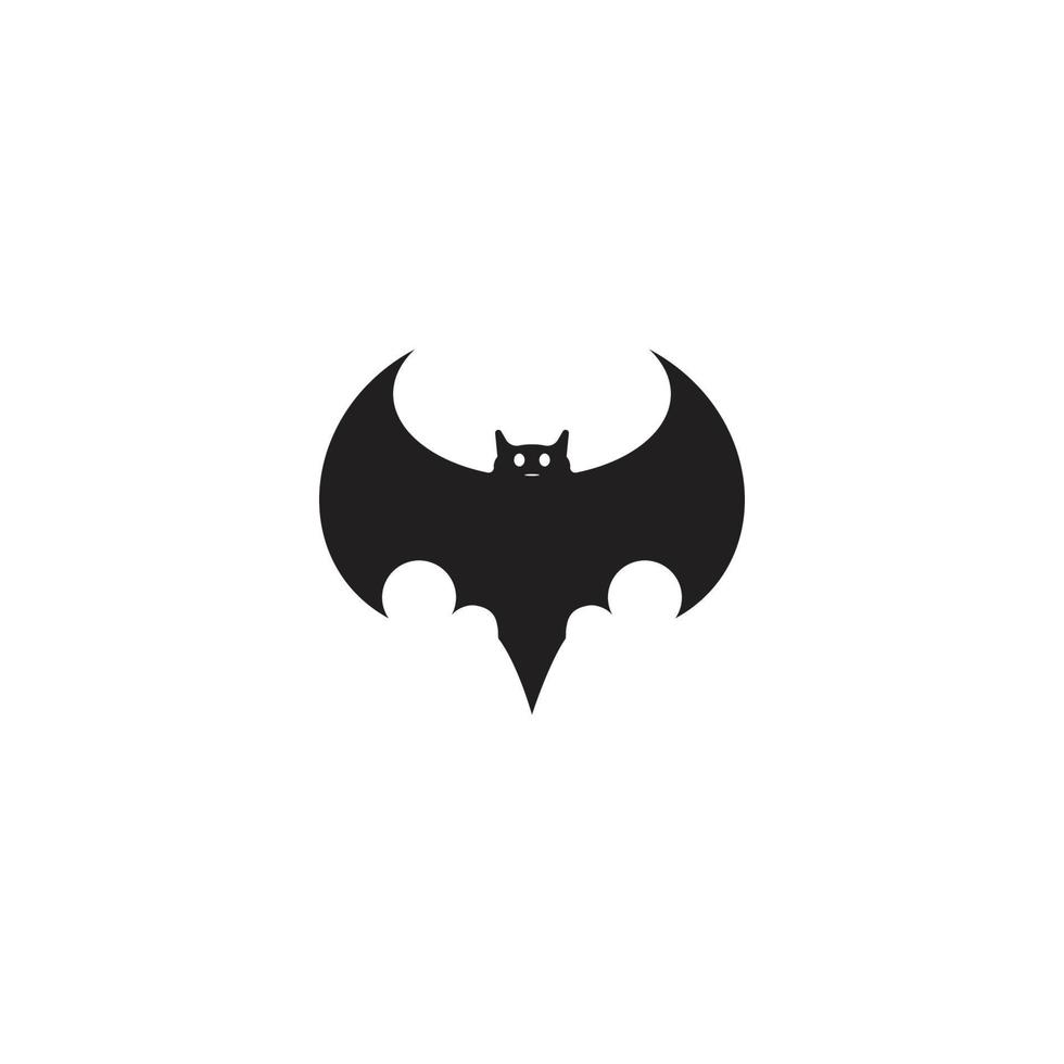 logotipo de ilustração de morcego vetor