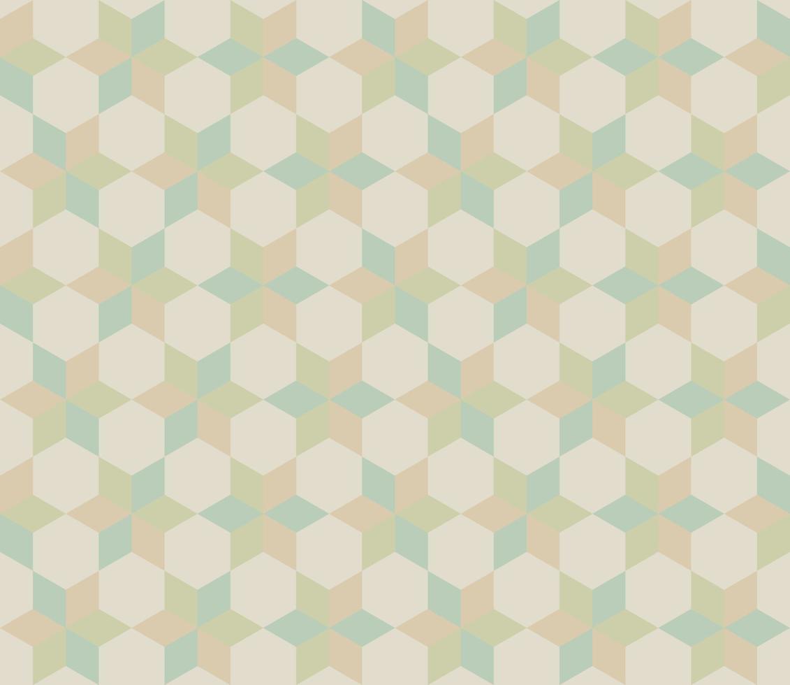 tons pastel de padrão de fundo de forma hexagonal sem costura vetor