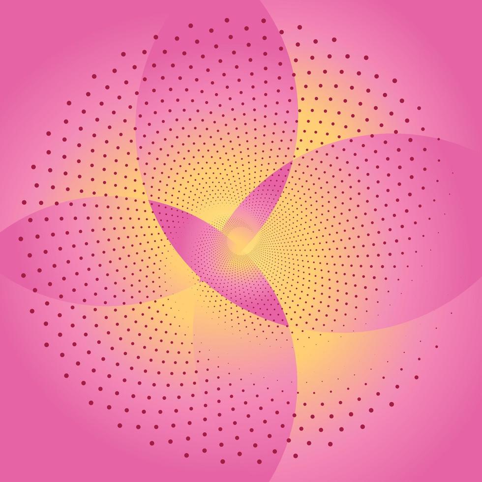 ilustração em vetor fundo abstrato círculo rosa