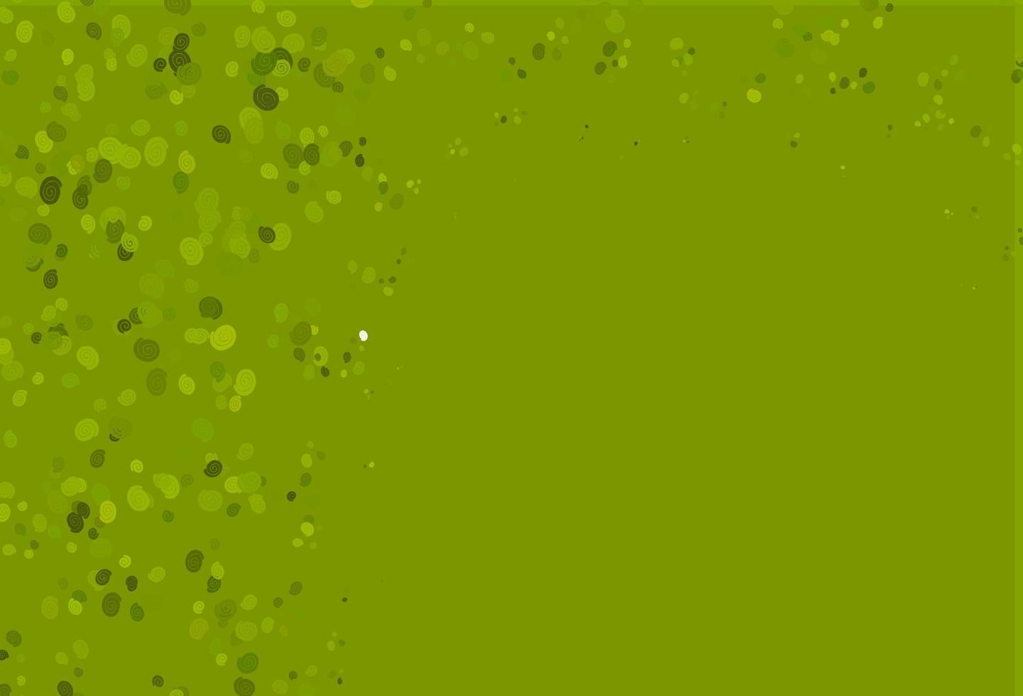 padrão de vetor verde-claro e amarelo com formas de lava.