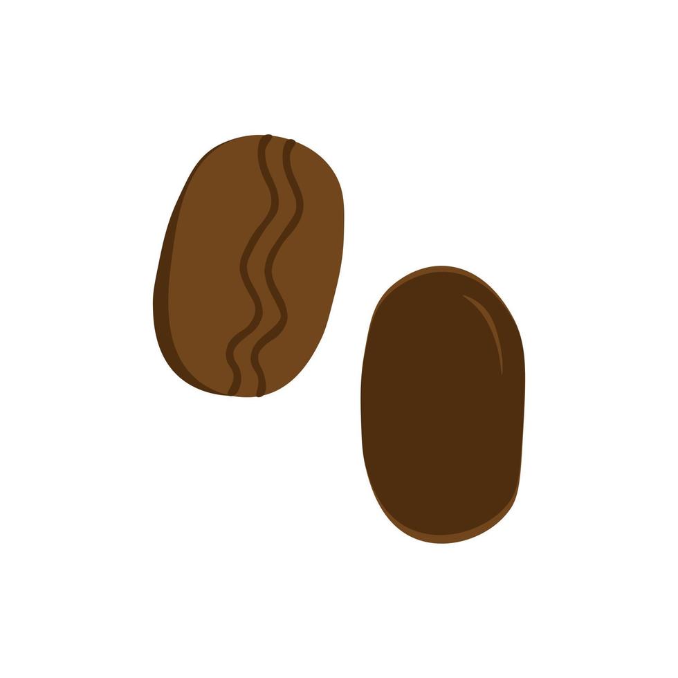 ícone de grão de café em forma orgânica. ilustração vetorial vetor