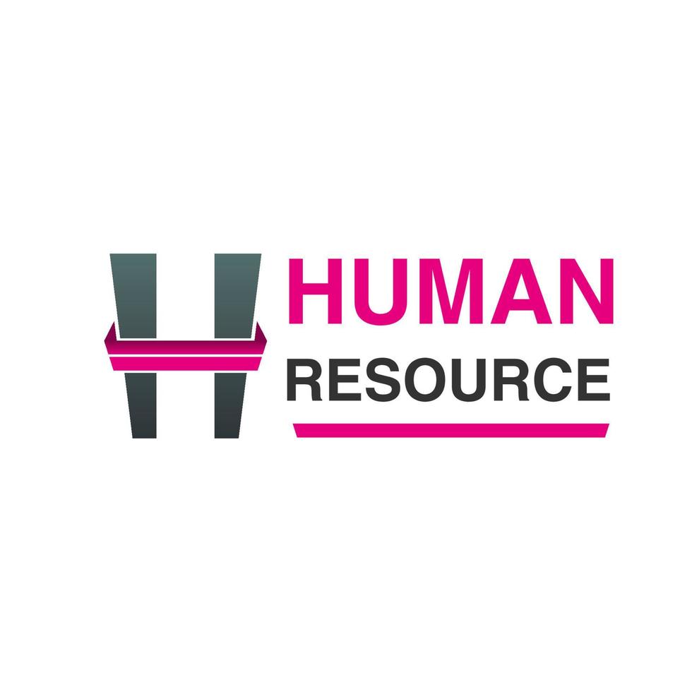 logotipo de vetor de recursos humanos