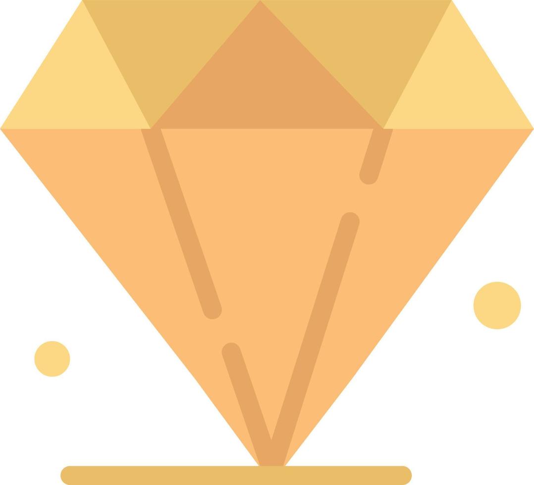 modelo de banner de ícone de vetor de ícone de cor plana madrigal de joia de diamante