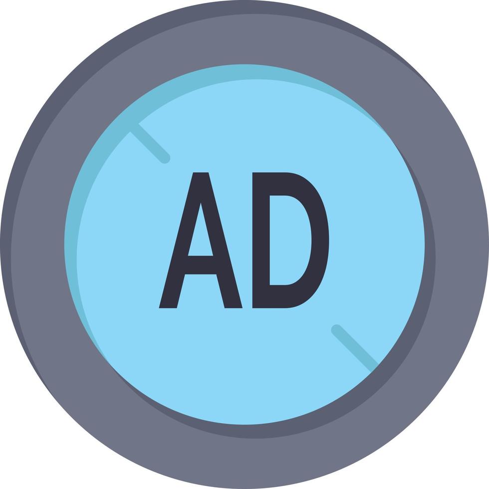 bloqueador de anúncios bloqueador de anúncios modelo de banner de ícone de vetor de ícone de cor plana digital