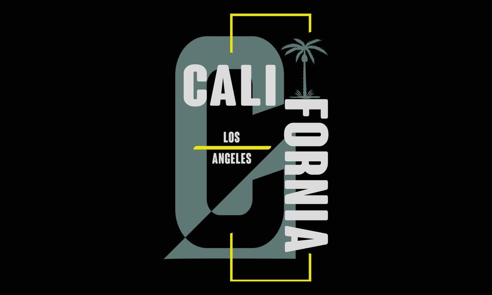 design de t-shirt califórnia los angeles. vetor