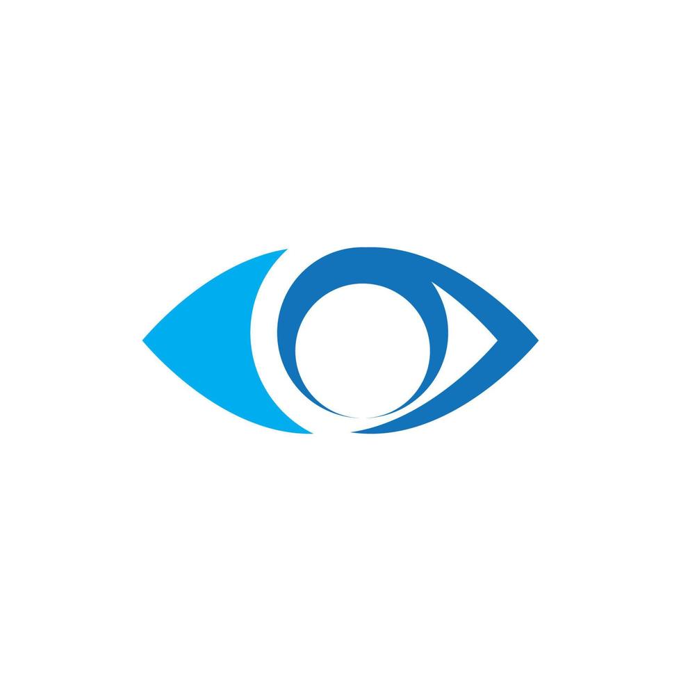 design de logotipo de vetor para cuidados com os olhos