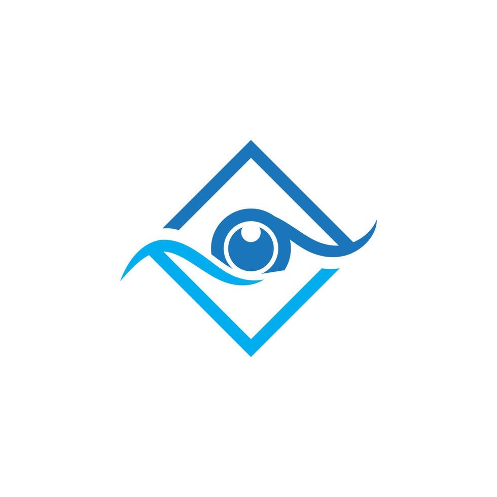 design de logotipo de vetor para cuidados com os olhos