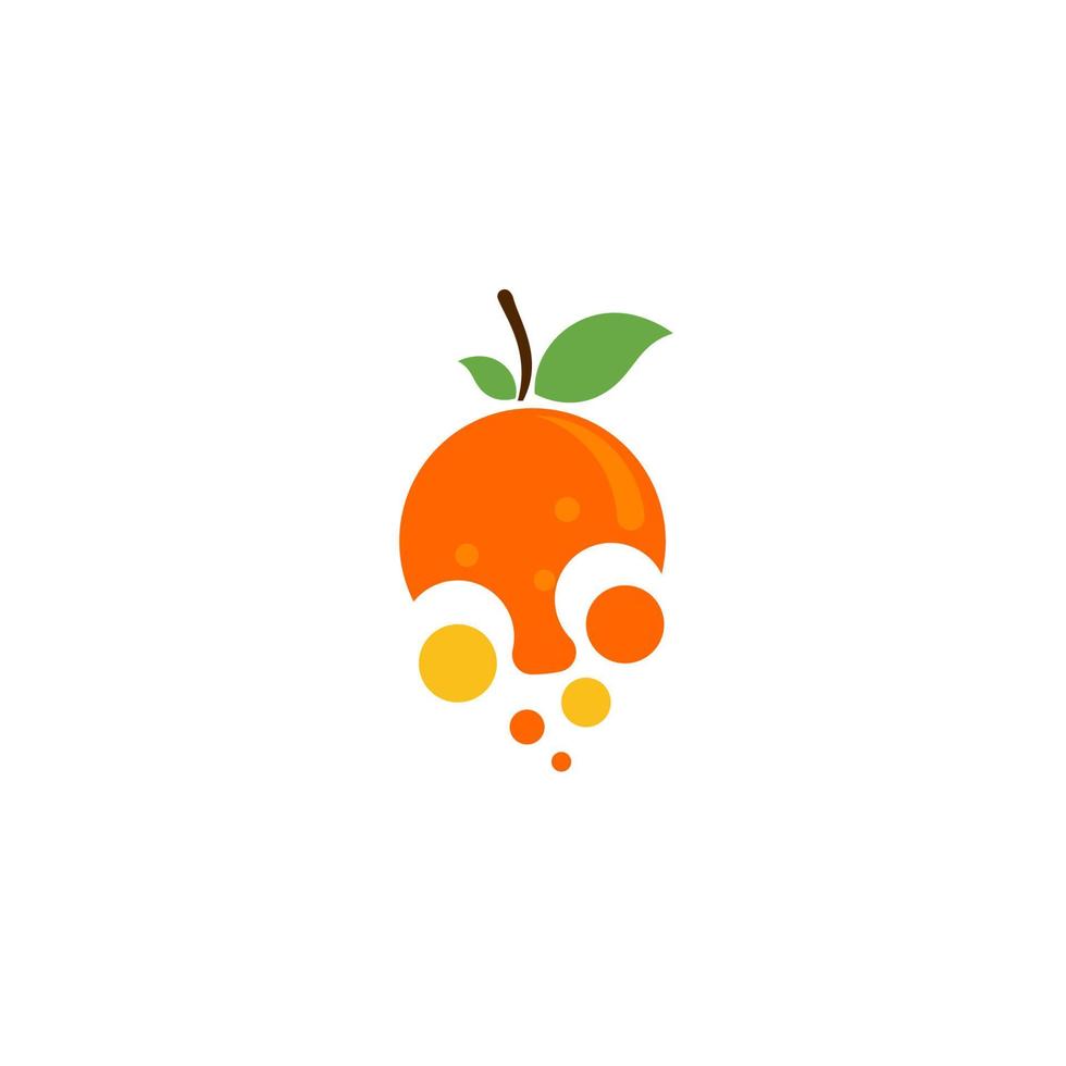 ilustração de ícone de vetor de design laranja