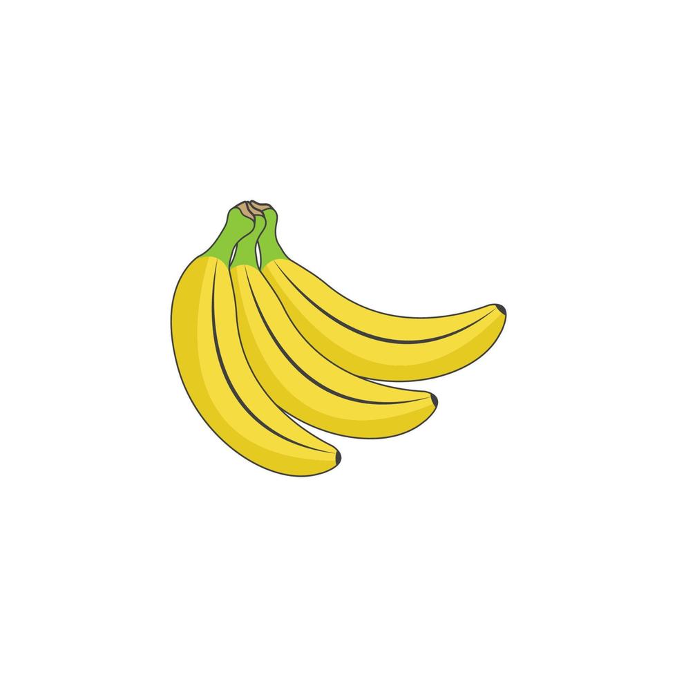 ilustração vetorial de modelo de ícone de banana vetor