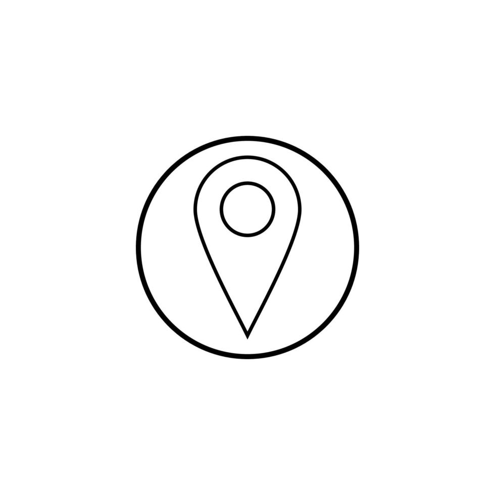 plano de localização design de vetor de ilustração de imagem de ícone de localização