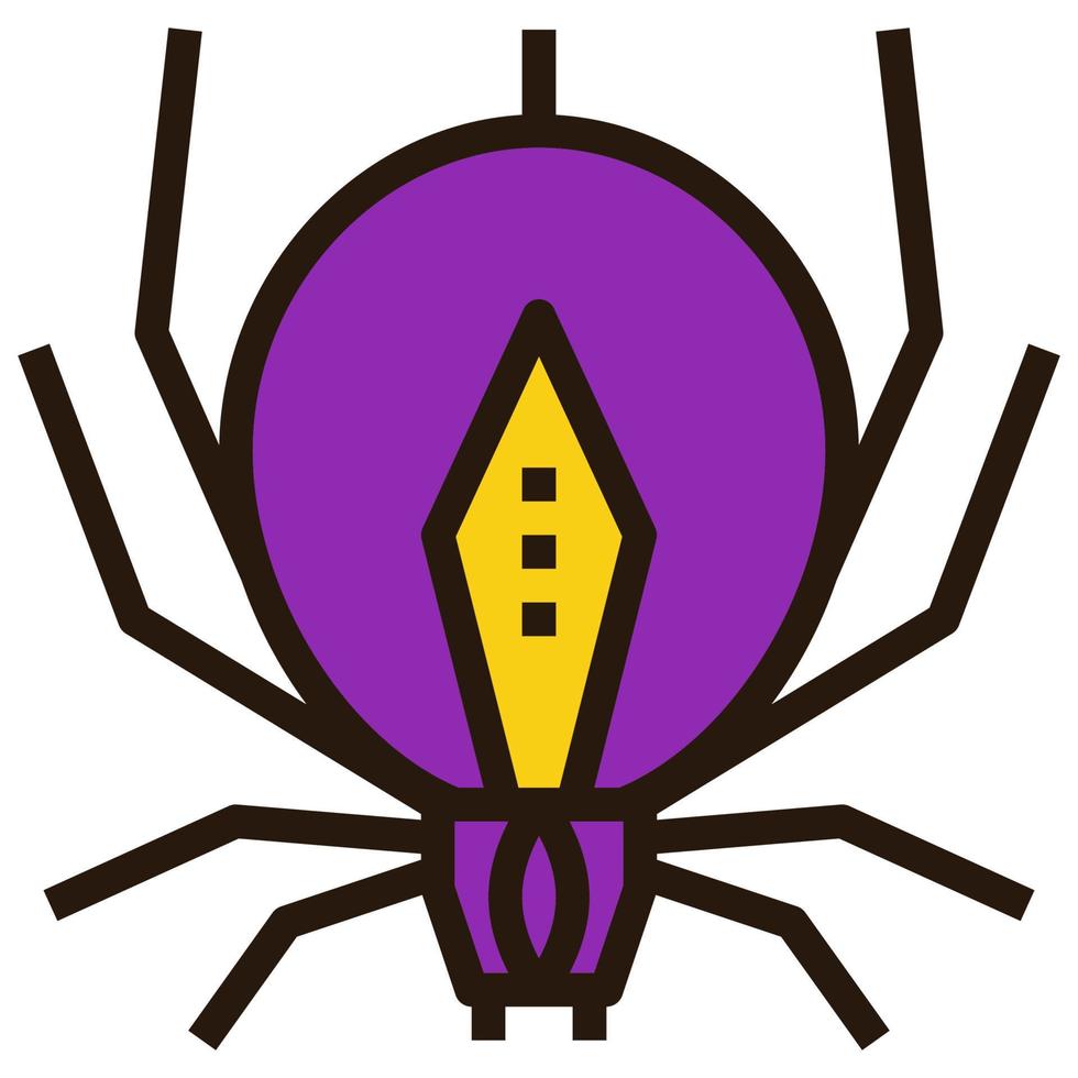 ícone de clipart de aranha vetor