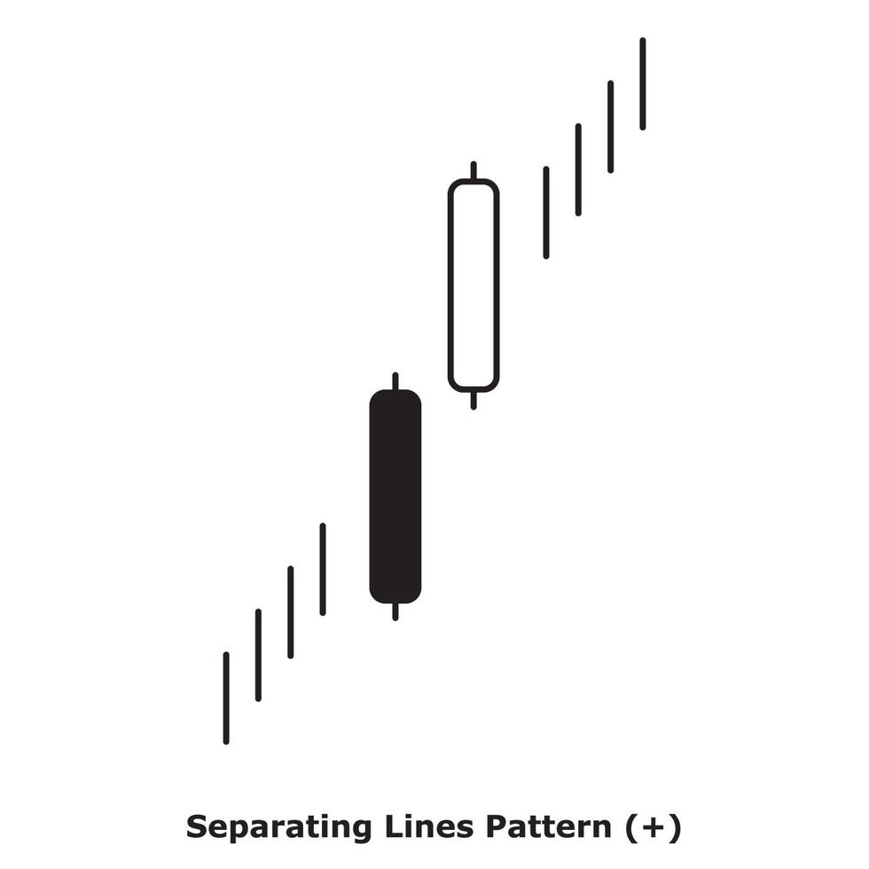 padrão de linhas de separação - branco e preto - redondo vetor