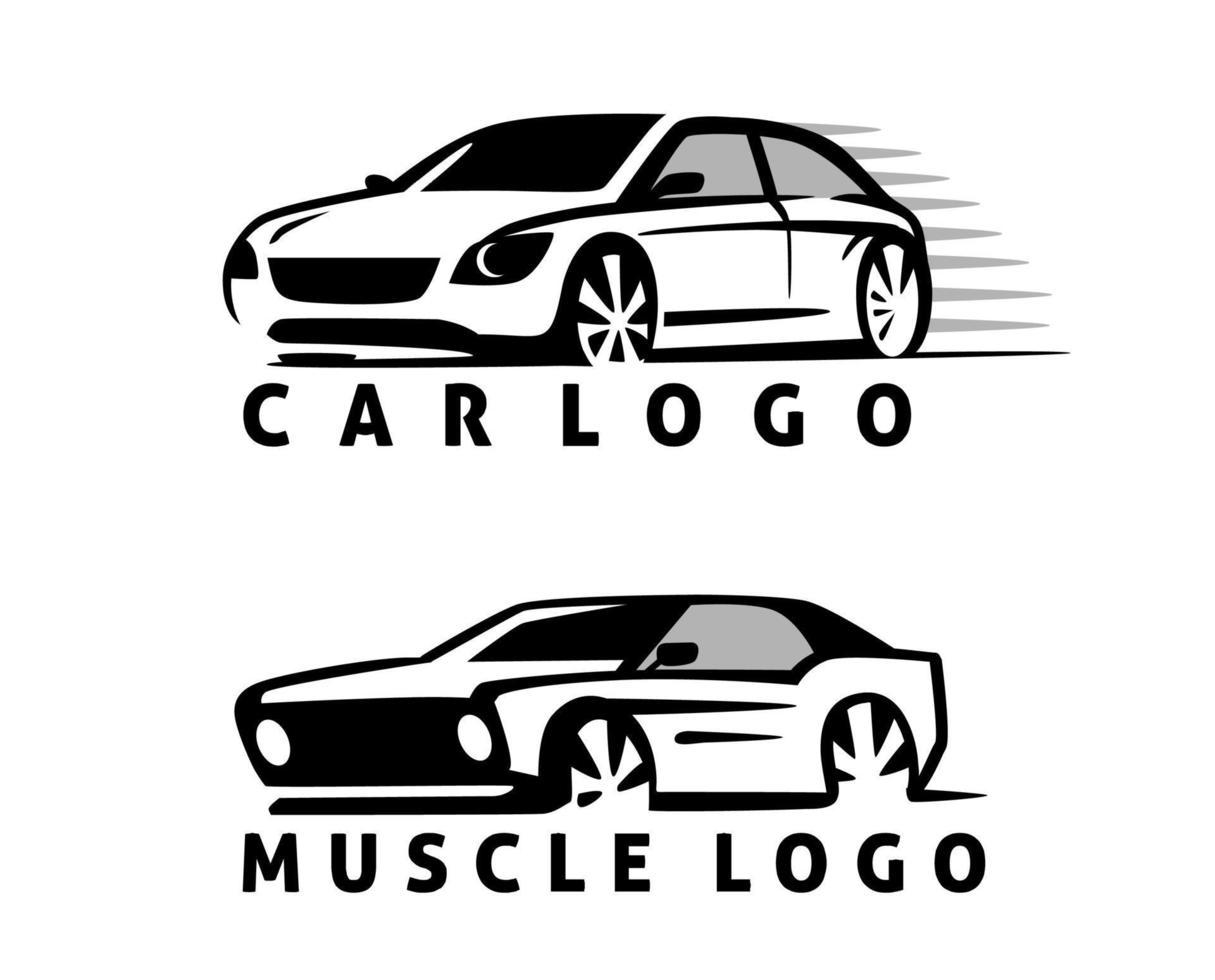 modelo de logotipo de símbolo de carro, estilizado. vetor