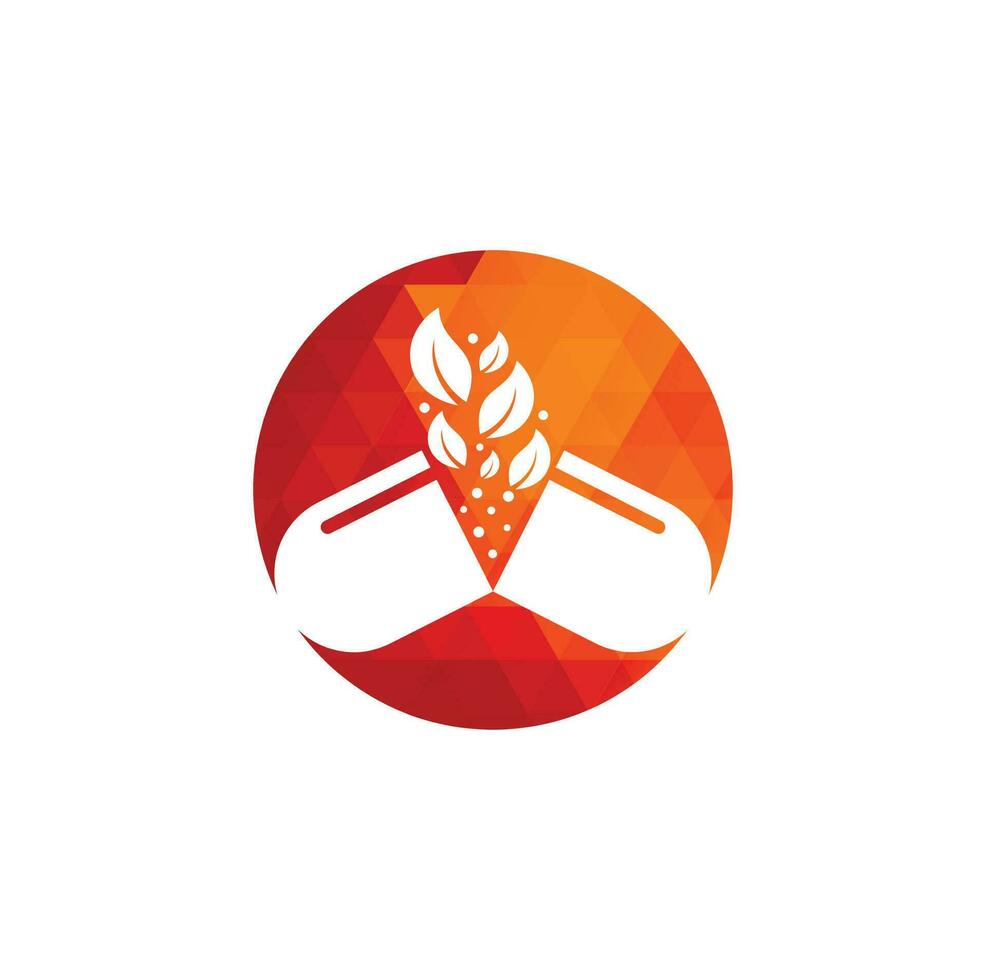 modelo de ilustração de ícone de vetor de logotipo de medicina de folha de pílula de cápsula de ervas. vetor de modelo de logotipo médico de farmácia cápsula.