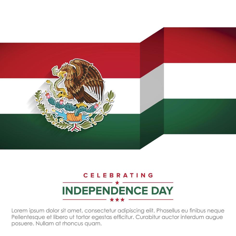 vetor de design do dia da independência do méxico