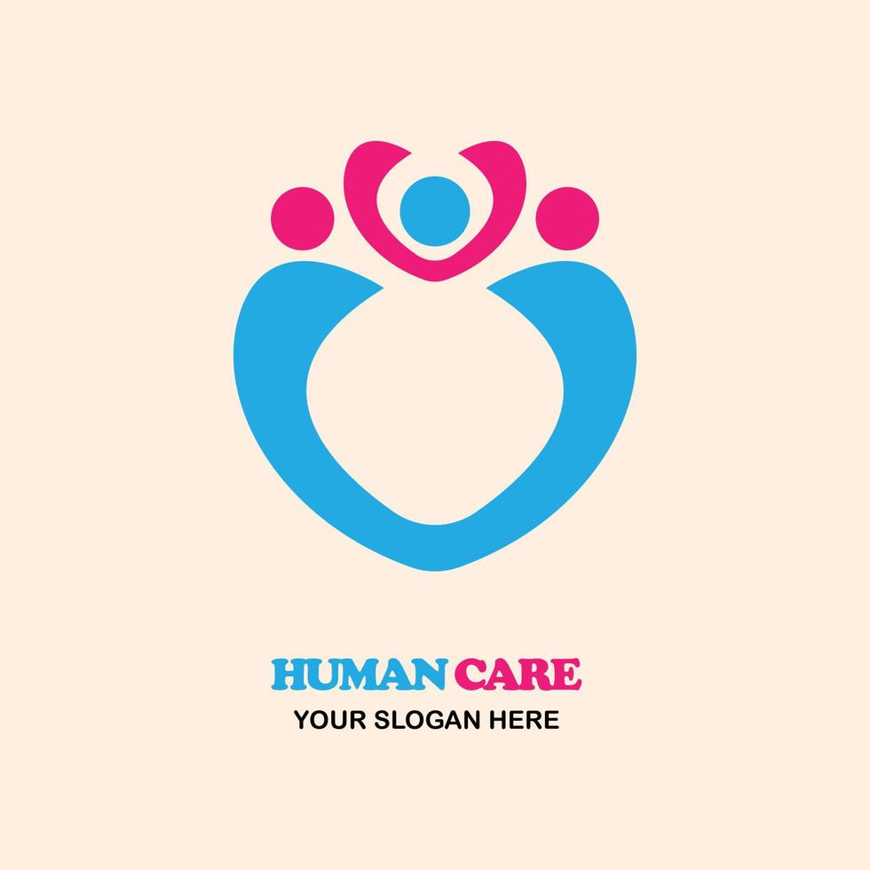 logotipo do amor humano vetor