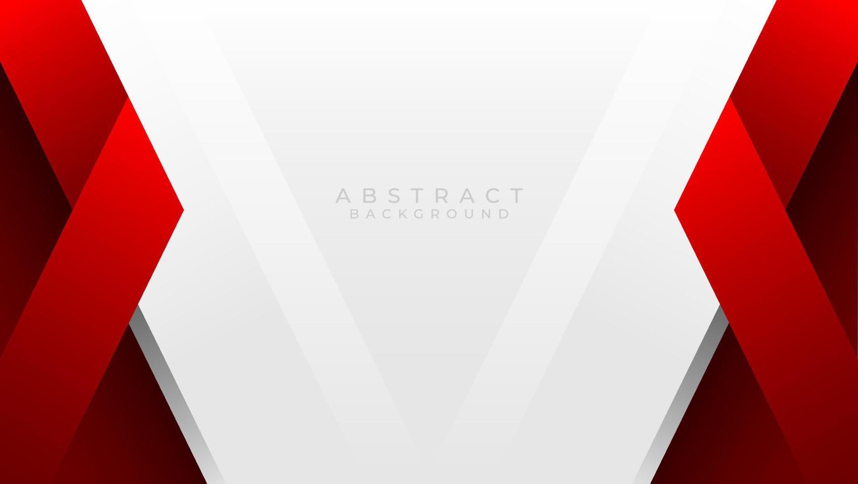 design de fundo abstrato moderno branco vermelho vetor