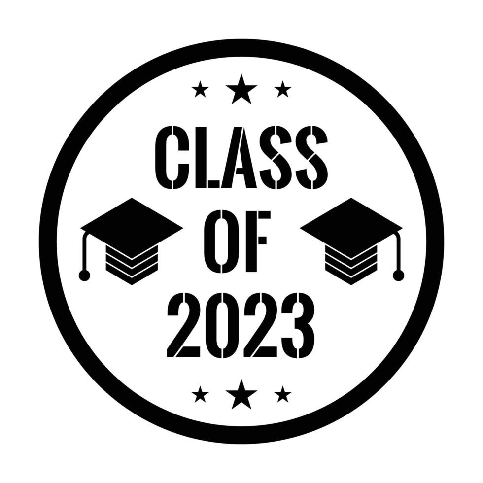 faixa de formatura da classe de 2023 vetor