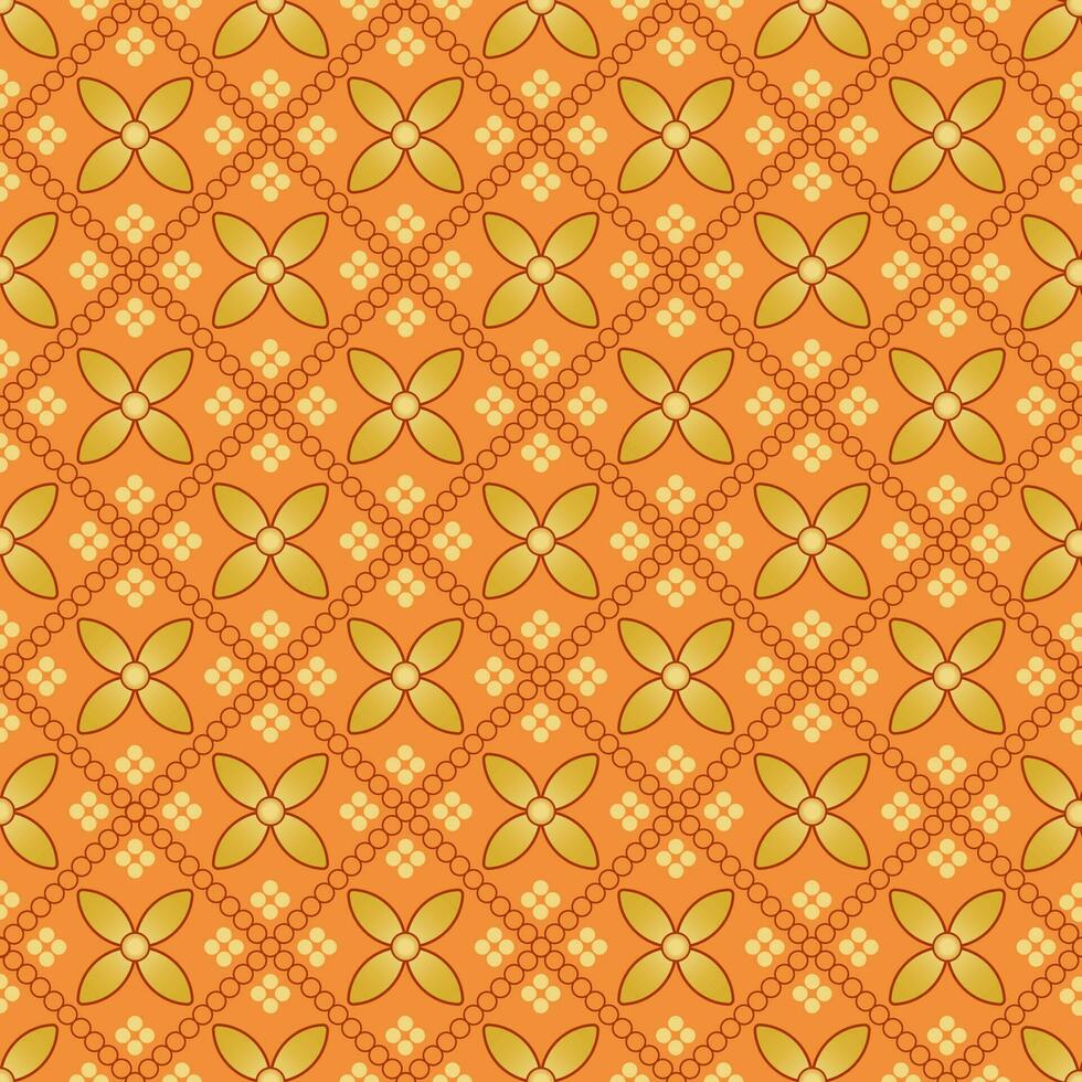 fundo de flor batik com cor laranja e marrom ótimo para maquete, impressão vetor