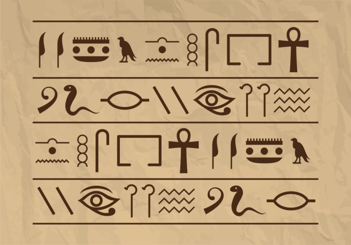 Piramide egypt hieroglyphs vector