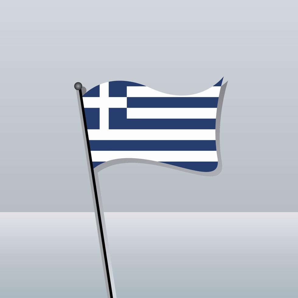 ilustração do modelo de bandeira da grécia vetor