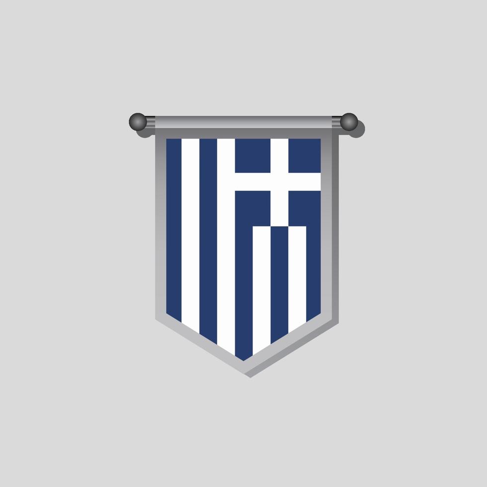 ilustração do modelo de bandeira da grécia vetor