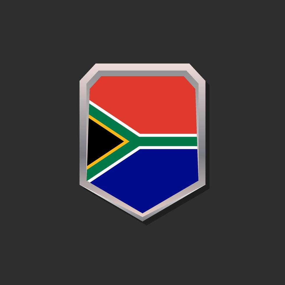 ilustração do modelo de bandeira da áfrica do sul vetor