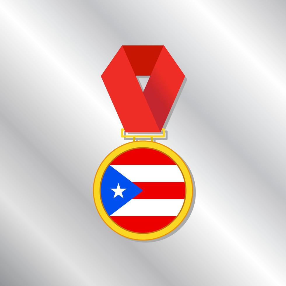 ilustração do modelo de bandeira de porto rico vetor