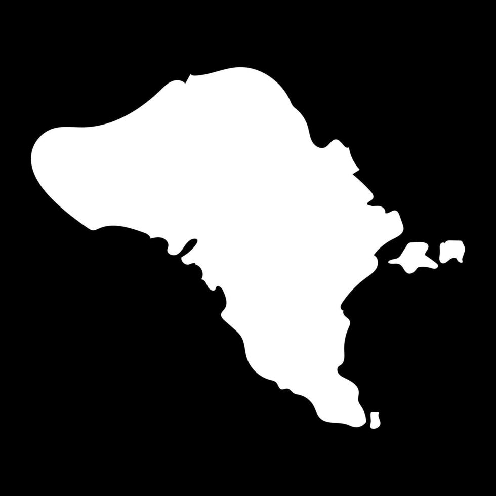 mapa da ilha de kume. ilustração vetorial vetor
