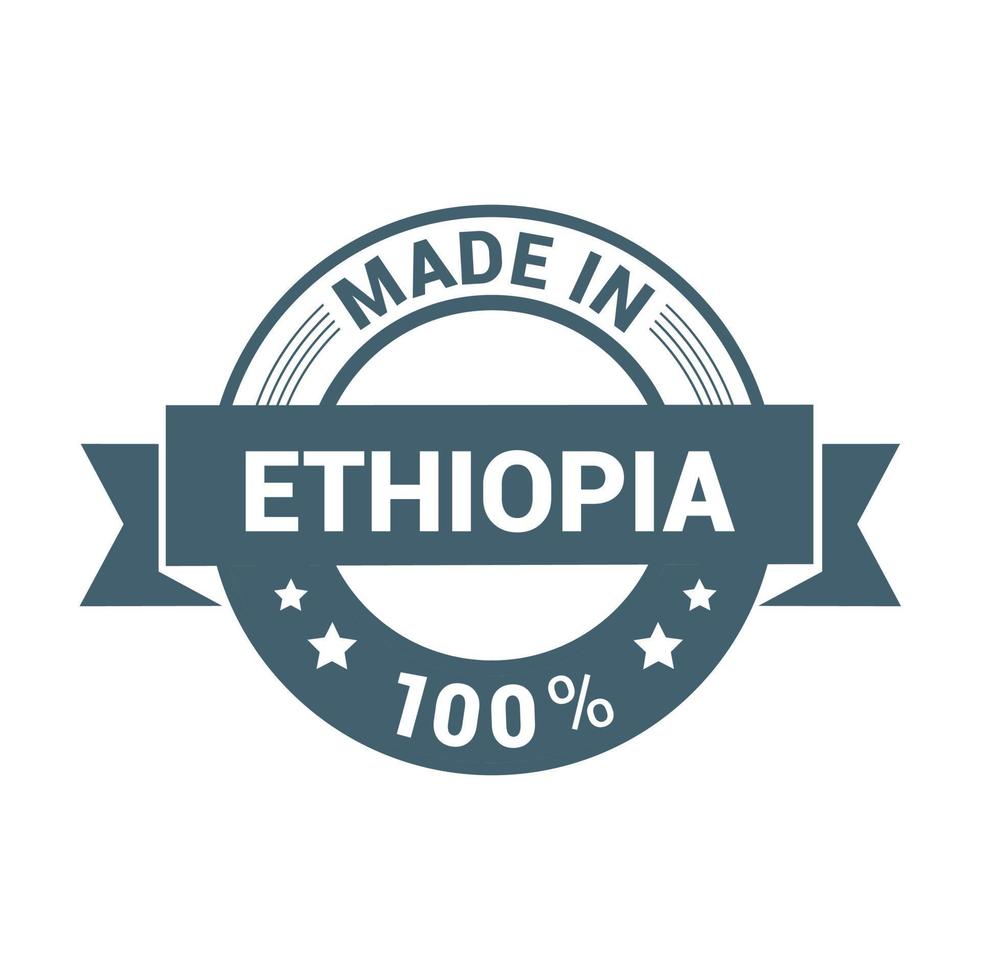 vetor de design de selo etiópia