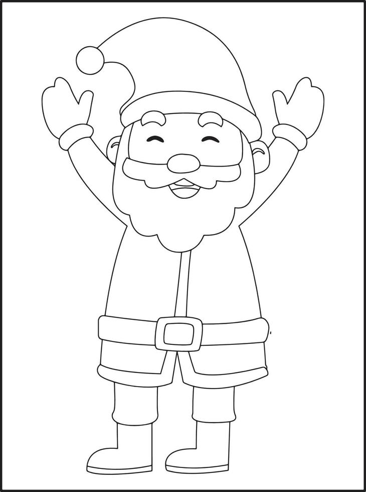 desenhos para colorir de natal para crianças vetor