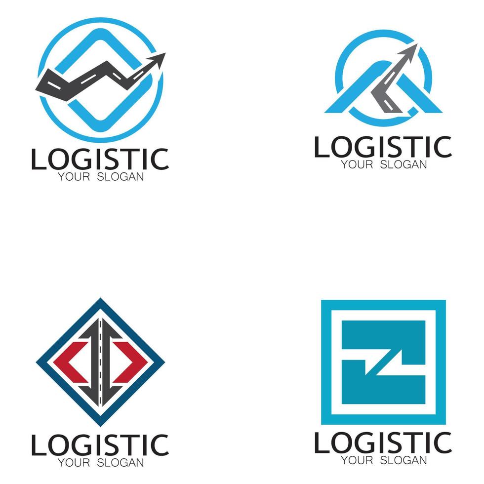 logística logotipo ícone ilustração vector design distribuição símbolo entrega de bens economia finanças