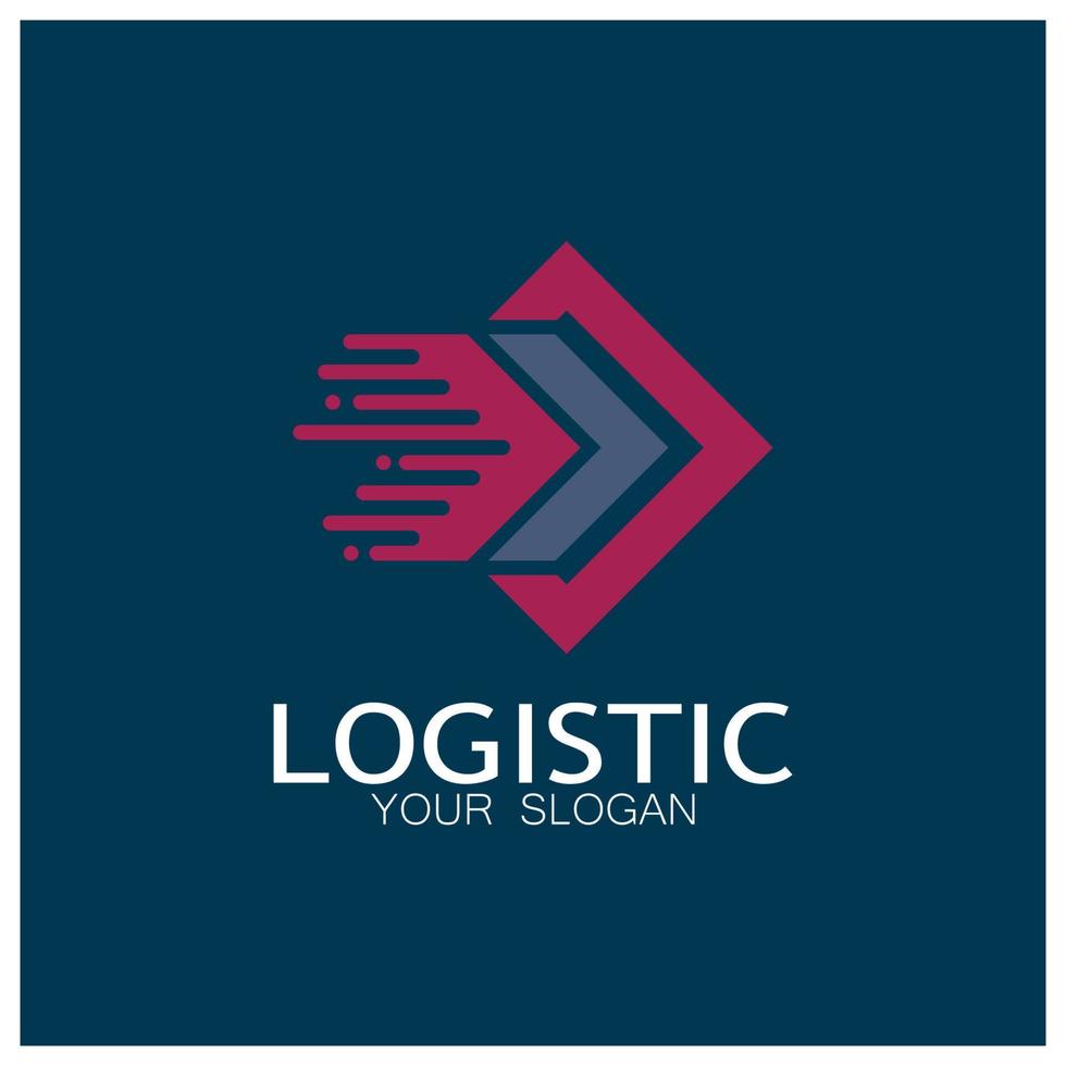 logística logotipo ícone ilustração vector design distribuição símbolo entrega de bens economia finanças