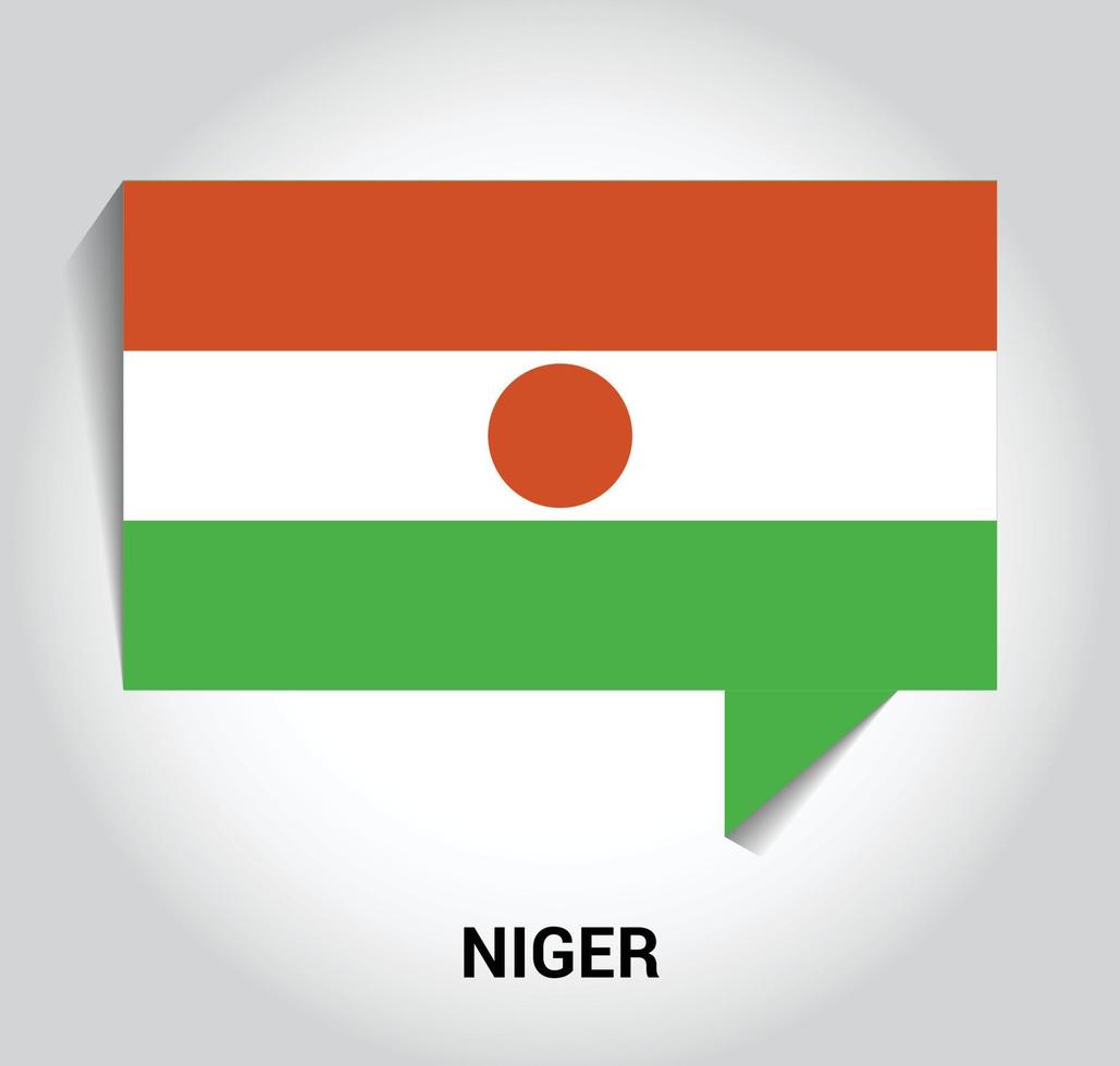 vetor de design de bandeiras do niger
