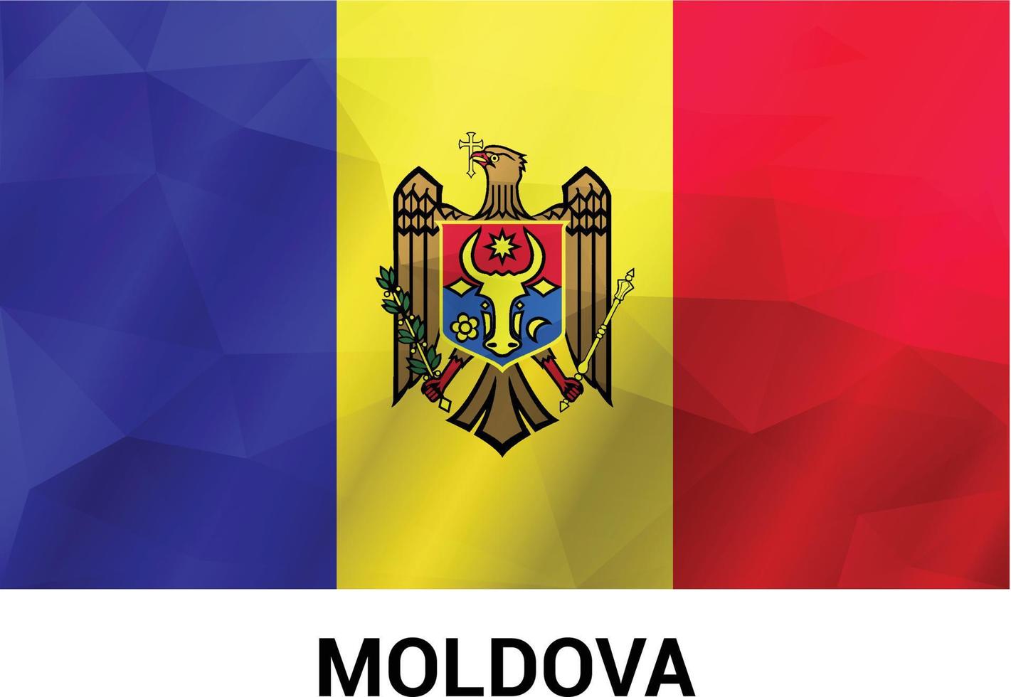 vetor de design de bandeira da moldávia