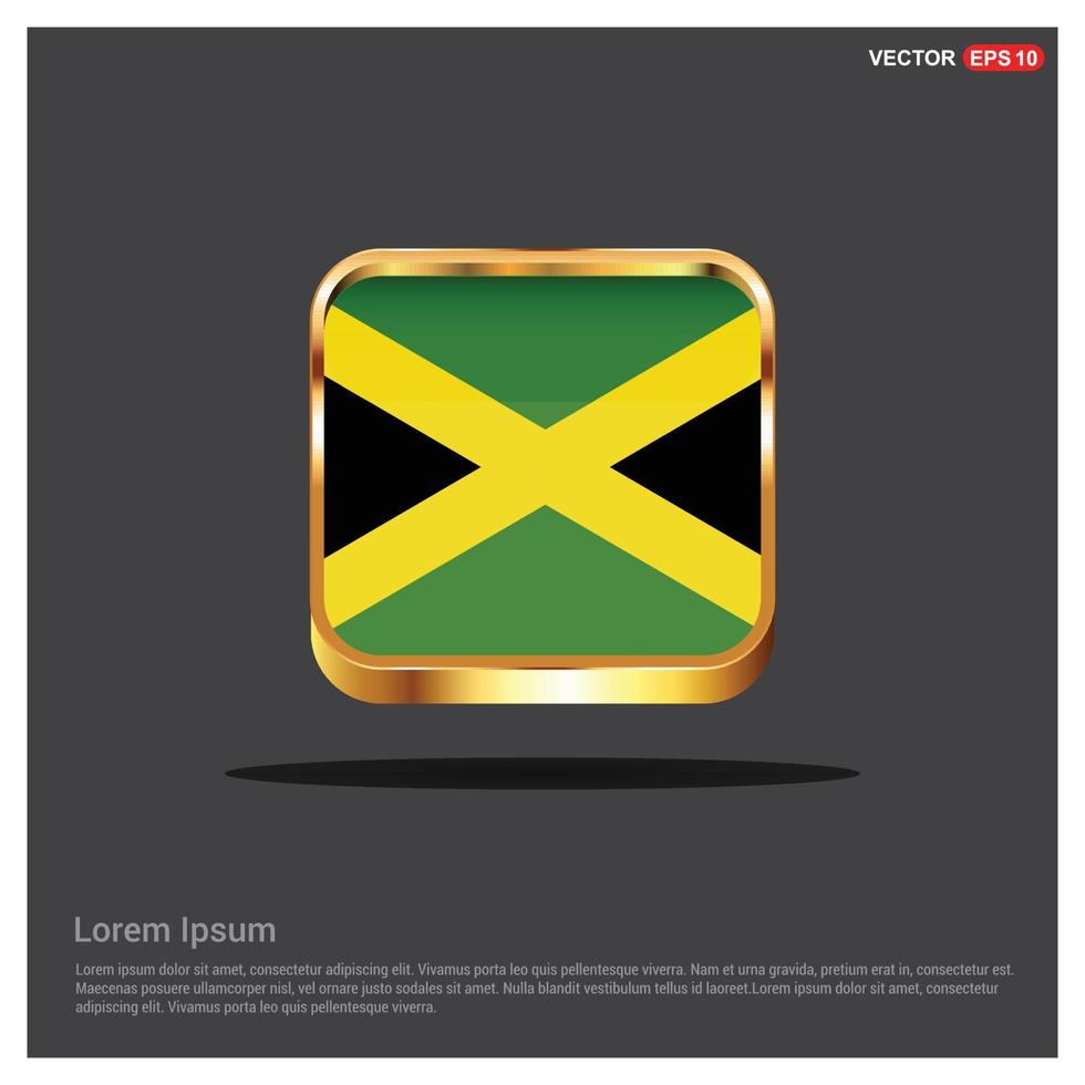 vetor de design de bandeira jamaicana