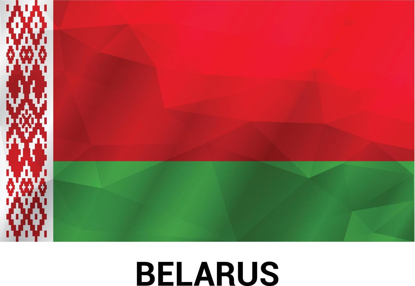 vetor de design de bandeira da bielorrússia