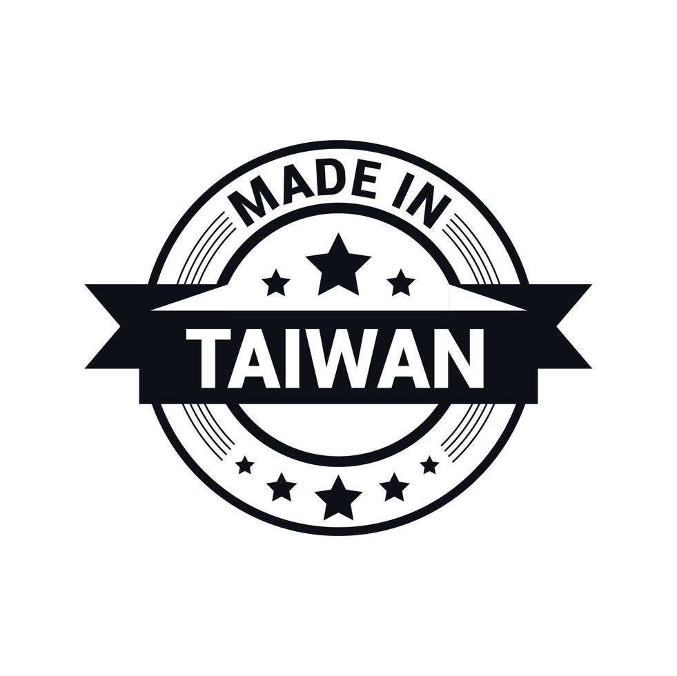 vetor de design de selo de taiwan