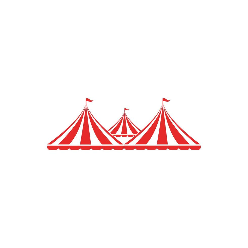 design de ilustração de logotipo de circo vetor