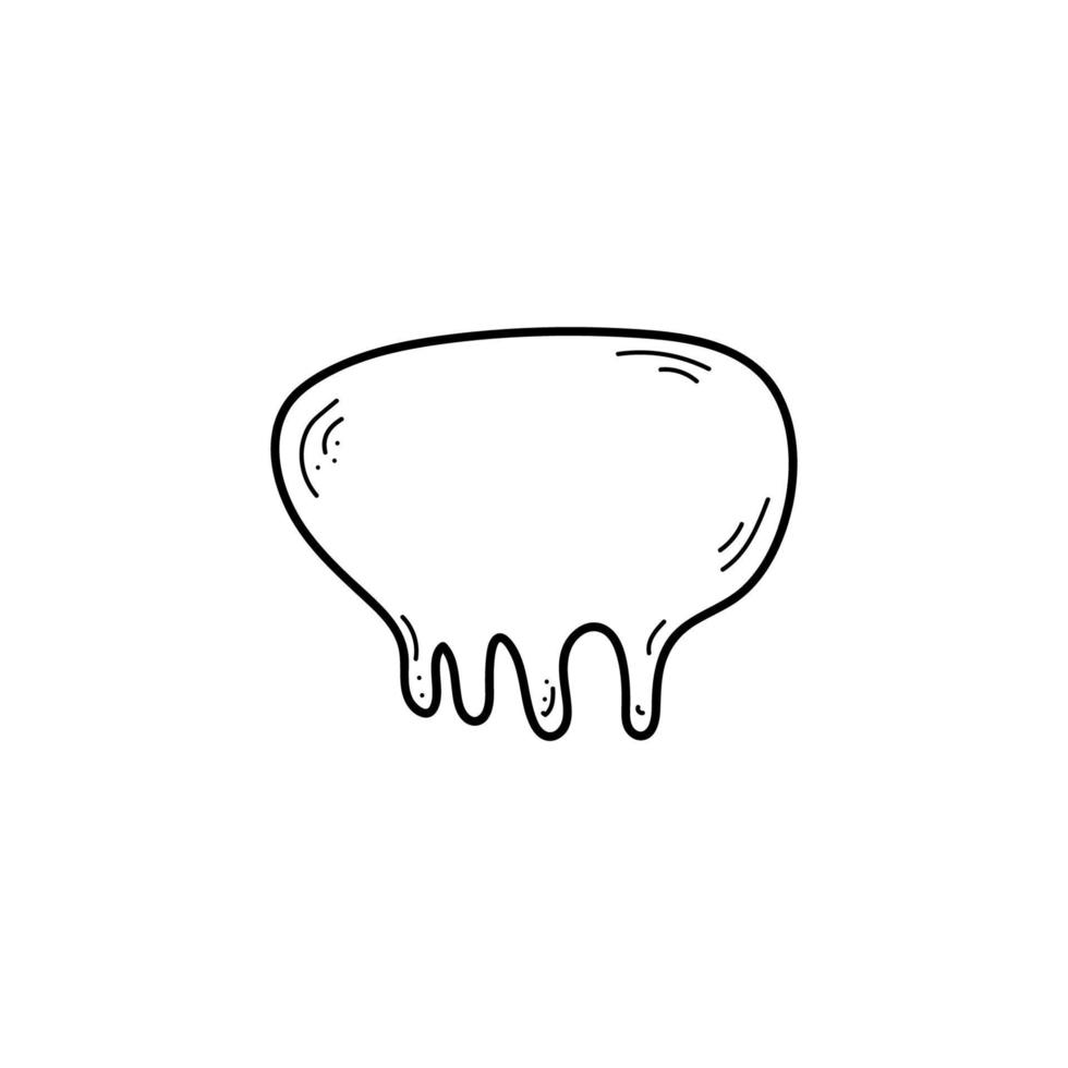 úbere de vaca doodle. peito de vaca desenhado à mão. ilustração vetorial em fundo branco vetor