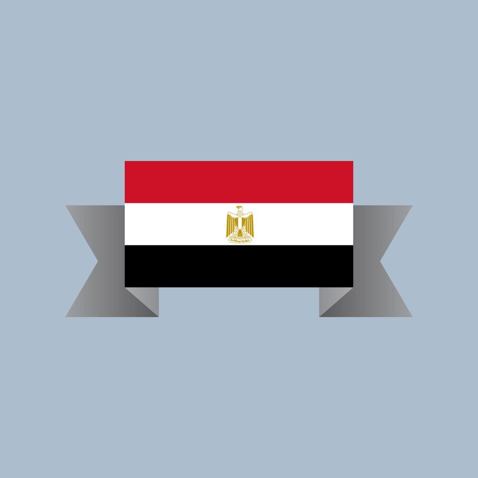 ilustração do modelo de bandeira do Egito vetor