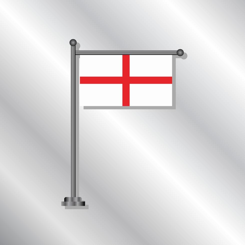 ilustração do modelo de bandeira da inglaterra vetor