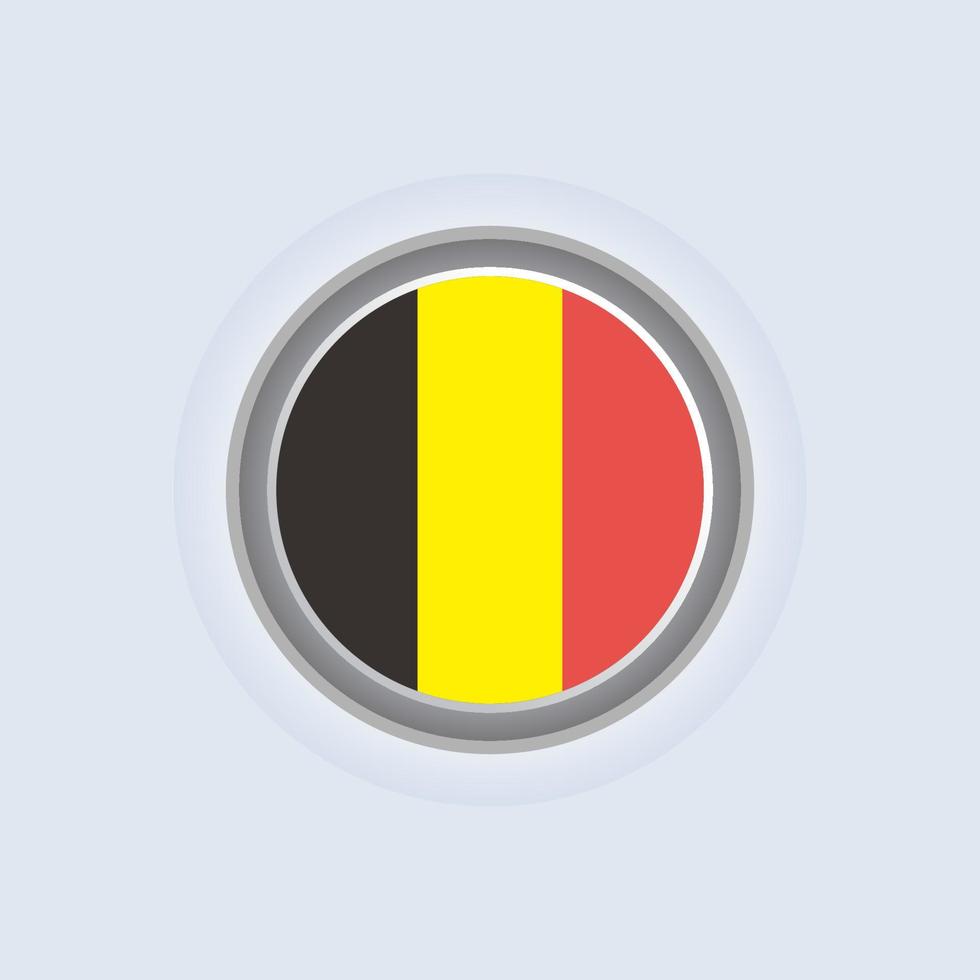 ilustração do modelo de bandeira da bélgica vetor