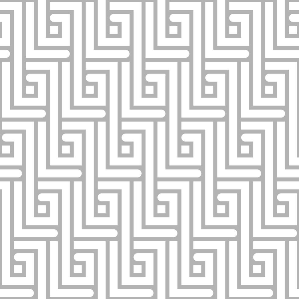 padrão abstrato cinza sem costura com ziguezagues retangulares brancos em vetor
