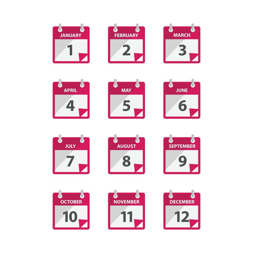 um vetor de ícone de calendário do mês em estilo plano moderno para web, design gráfico e móvel