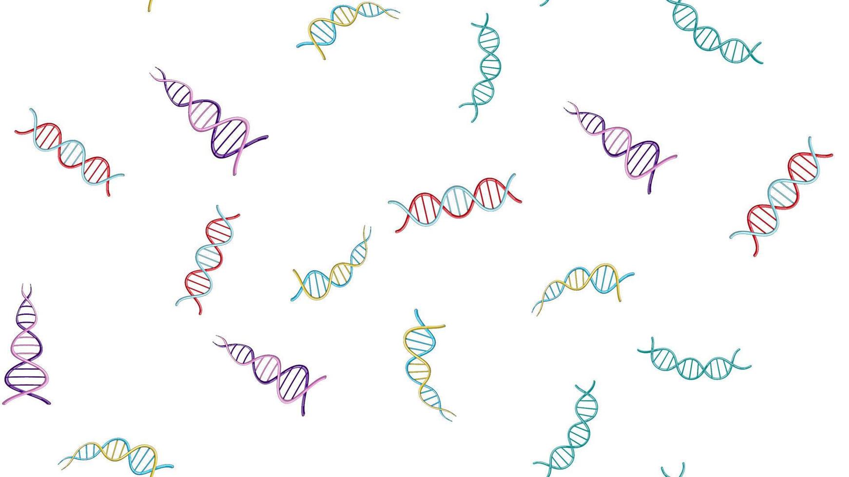 textura padrão sem costura de infinitas estruturas abstratas científicas médicas repetitivas de modelos de moléculas de gene de dna em fundo branco. ilustração vetorial vetor